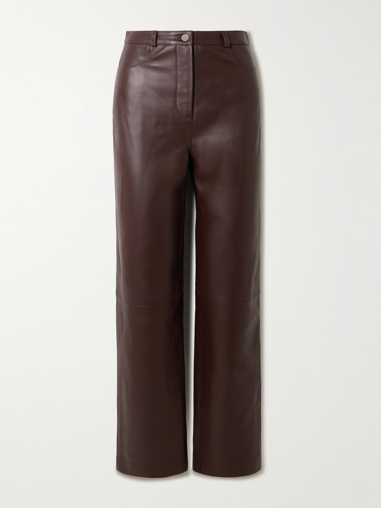 Cobe Paneled Leather Straight-leg Pants - 1