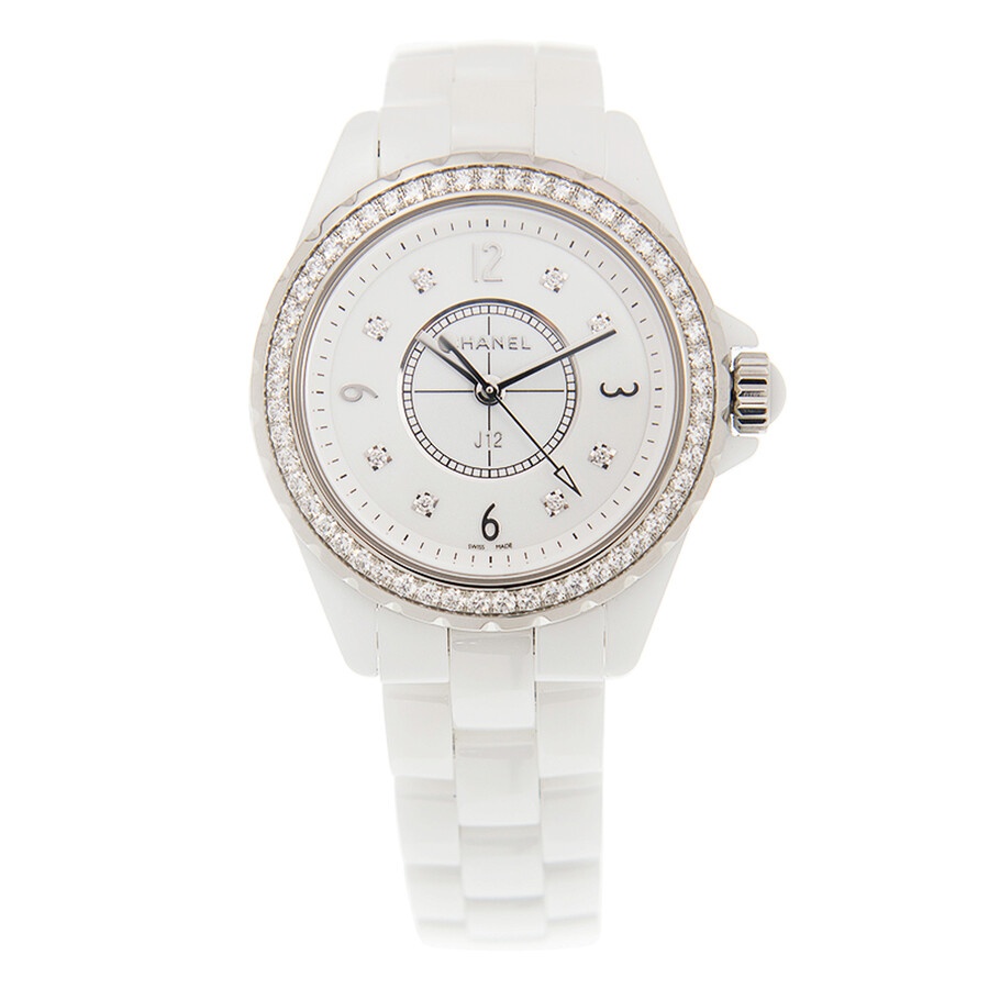 Chanel J12 White Dial White Ceramic Ladies Watch H3110 - 2