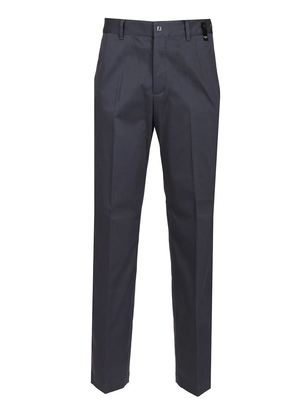 Fendi Men Gabardine Cigarette Trousers - 1