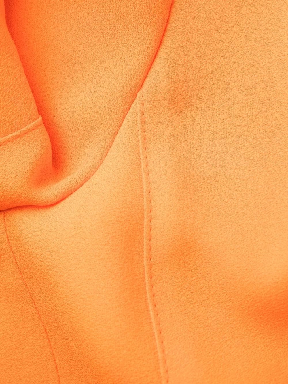 cut-out V-neck flared dress - 14