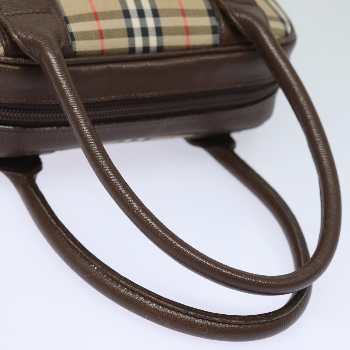 Burberry Nova Check Hand Bag Canvas Beige - 7