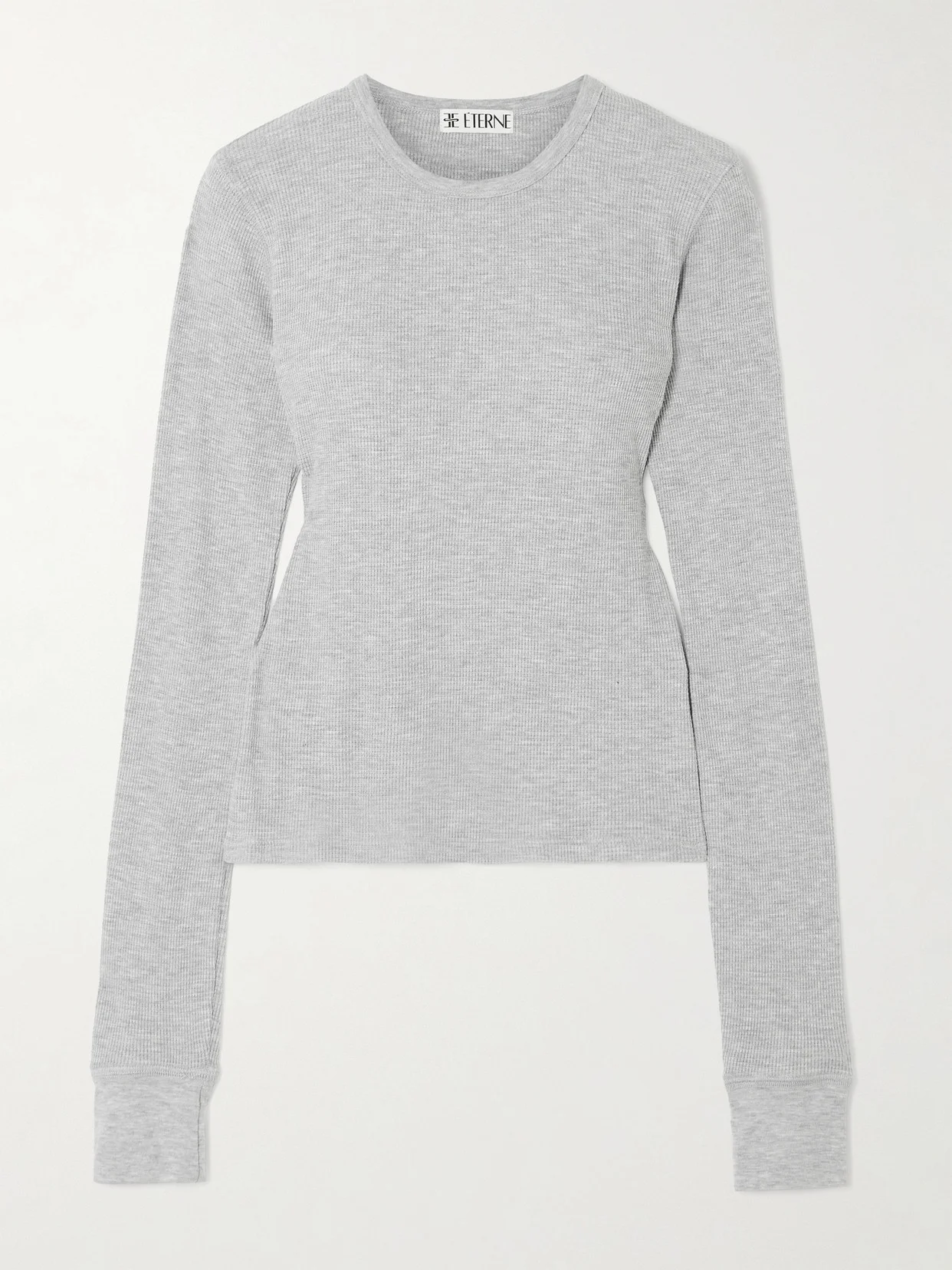 Waffle-knit Stretch Cotton And Modal-blend T-shirt - 1