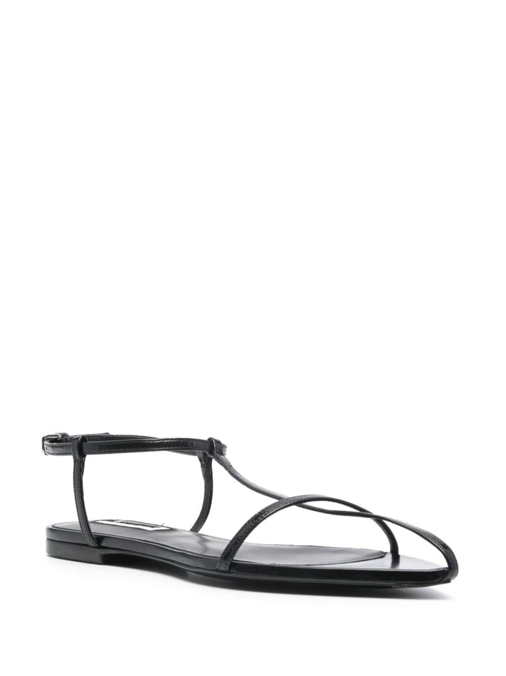 caged leather sandals - 2