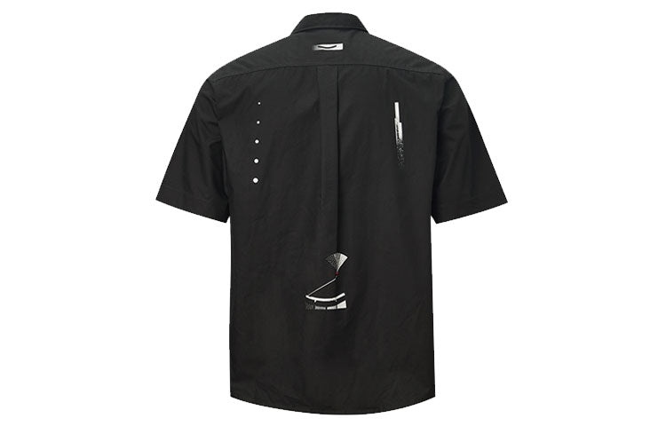 Converse Short Sleeve Pocket Shirt 'Black' 10021416-001 - 2