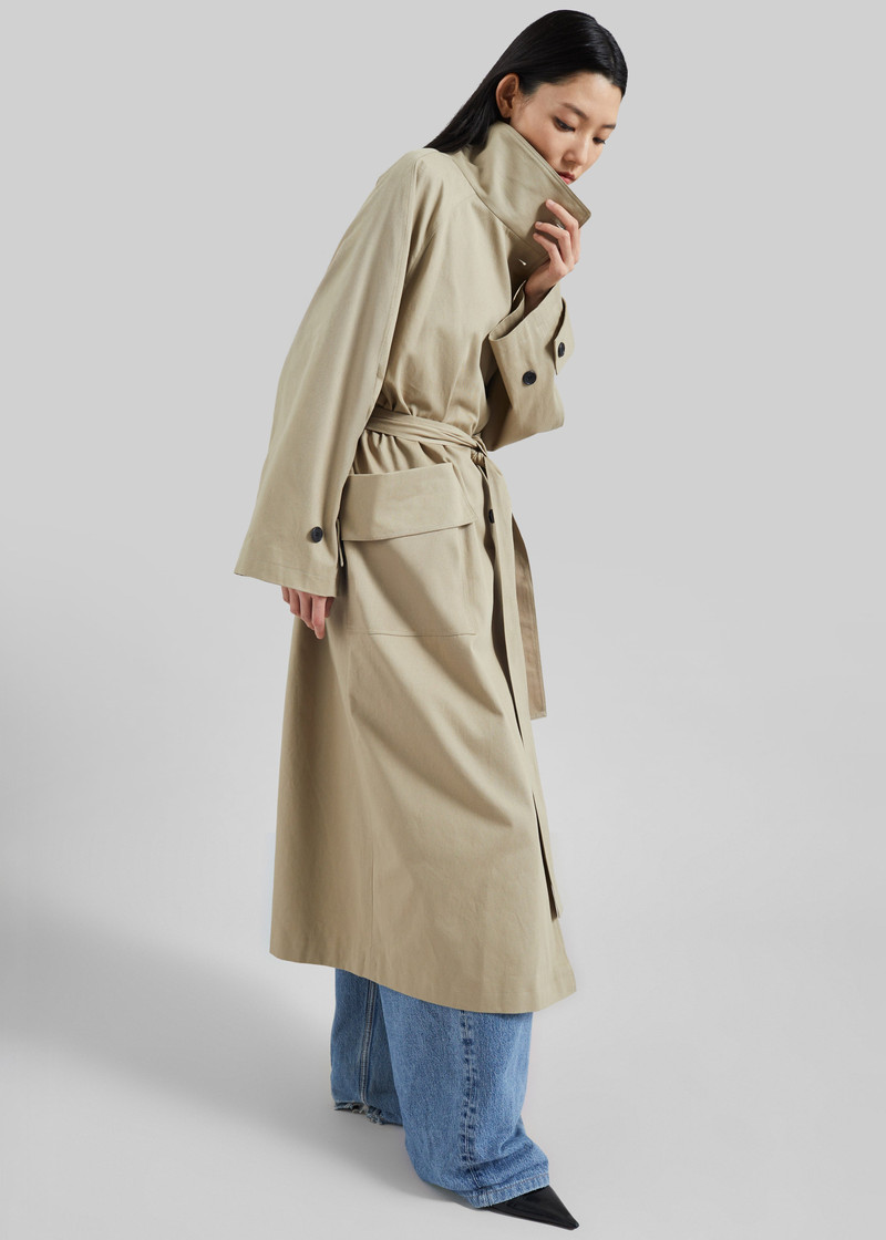 Lenoir Trench Coat - Beige 7