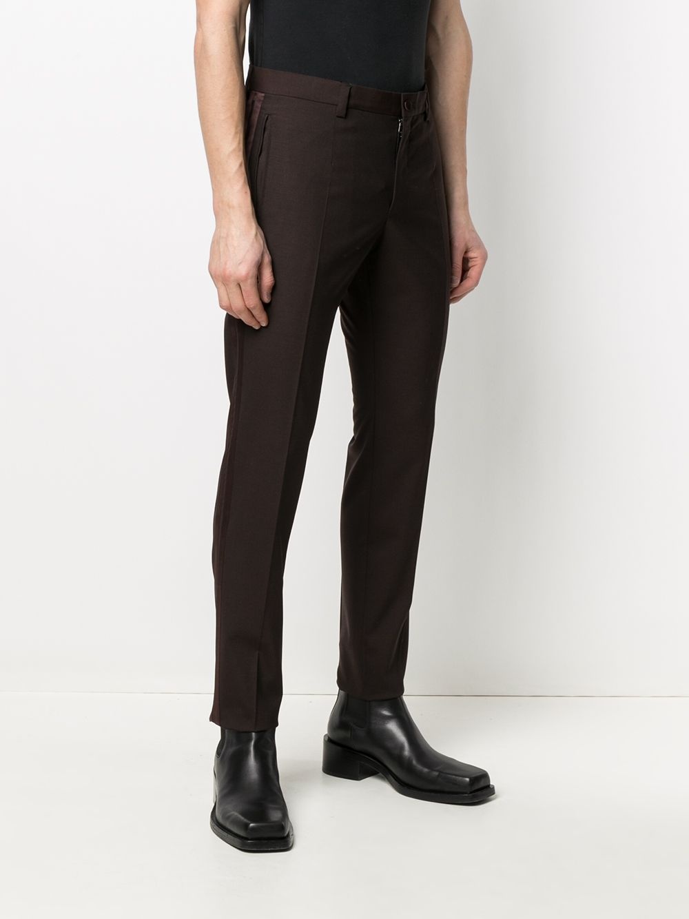 side-stripe tailored trousers - 3