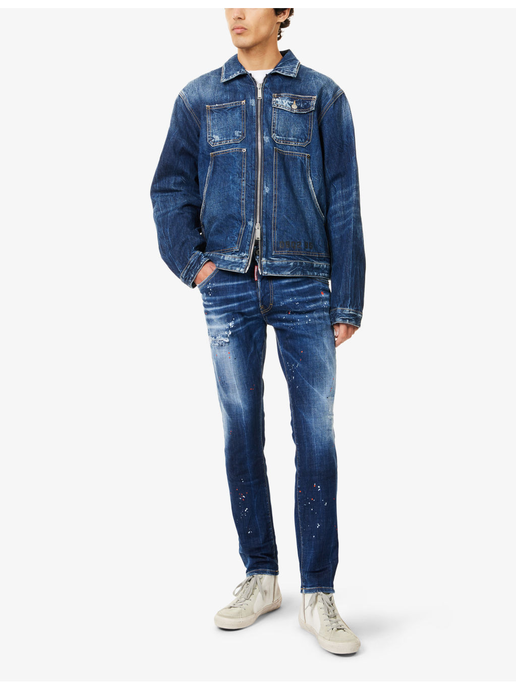 Paint Skater Slim-Fit Denim Jeans - 2