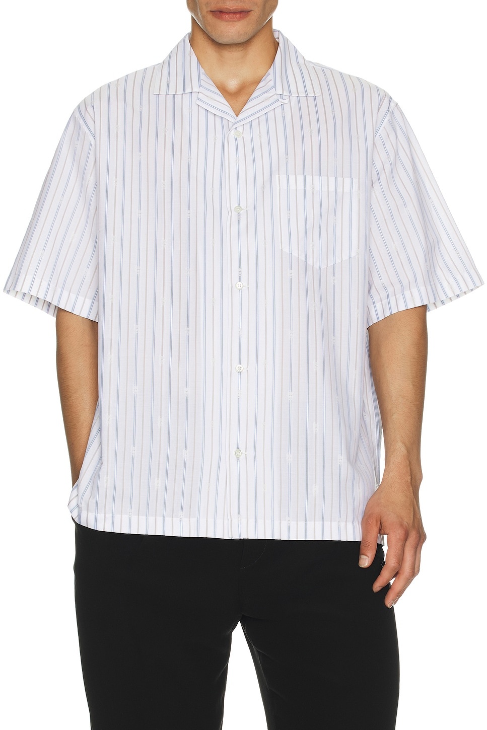 Square Pinestripe Shirt - 4