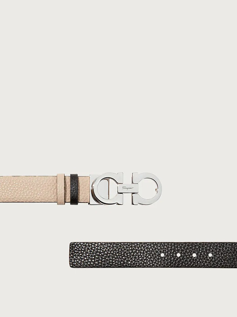 FERRAGAMO REVERSIBLE AND ADJUSTABLE GANCINI BELT outlook