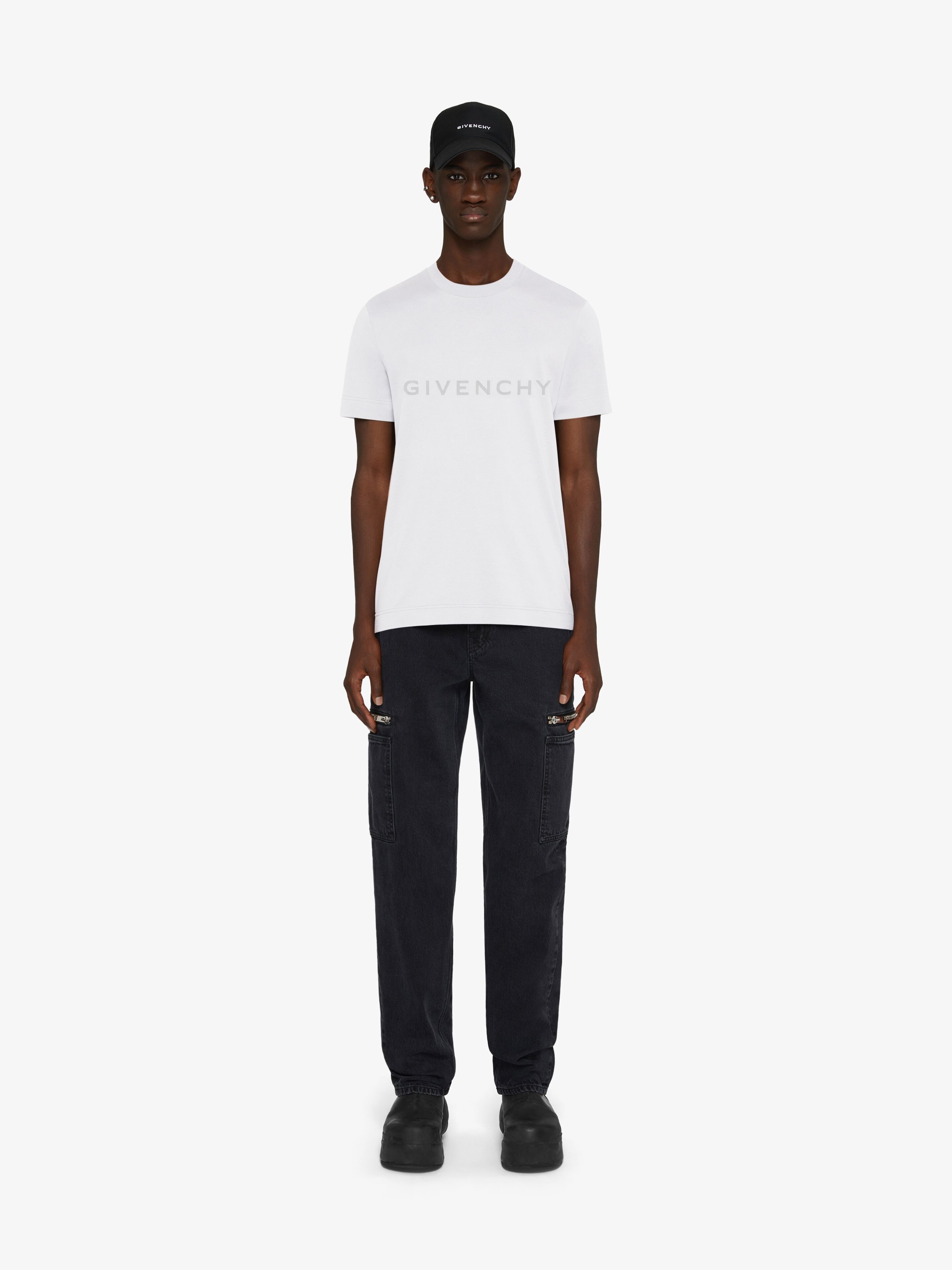 REFLECTIVE GIVENCHY SLIM FIT T-SHIRT IN COTTON - 2