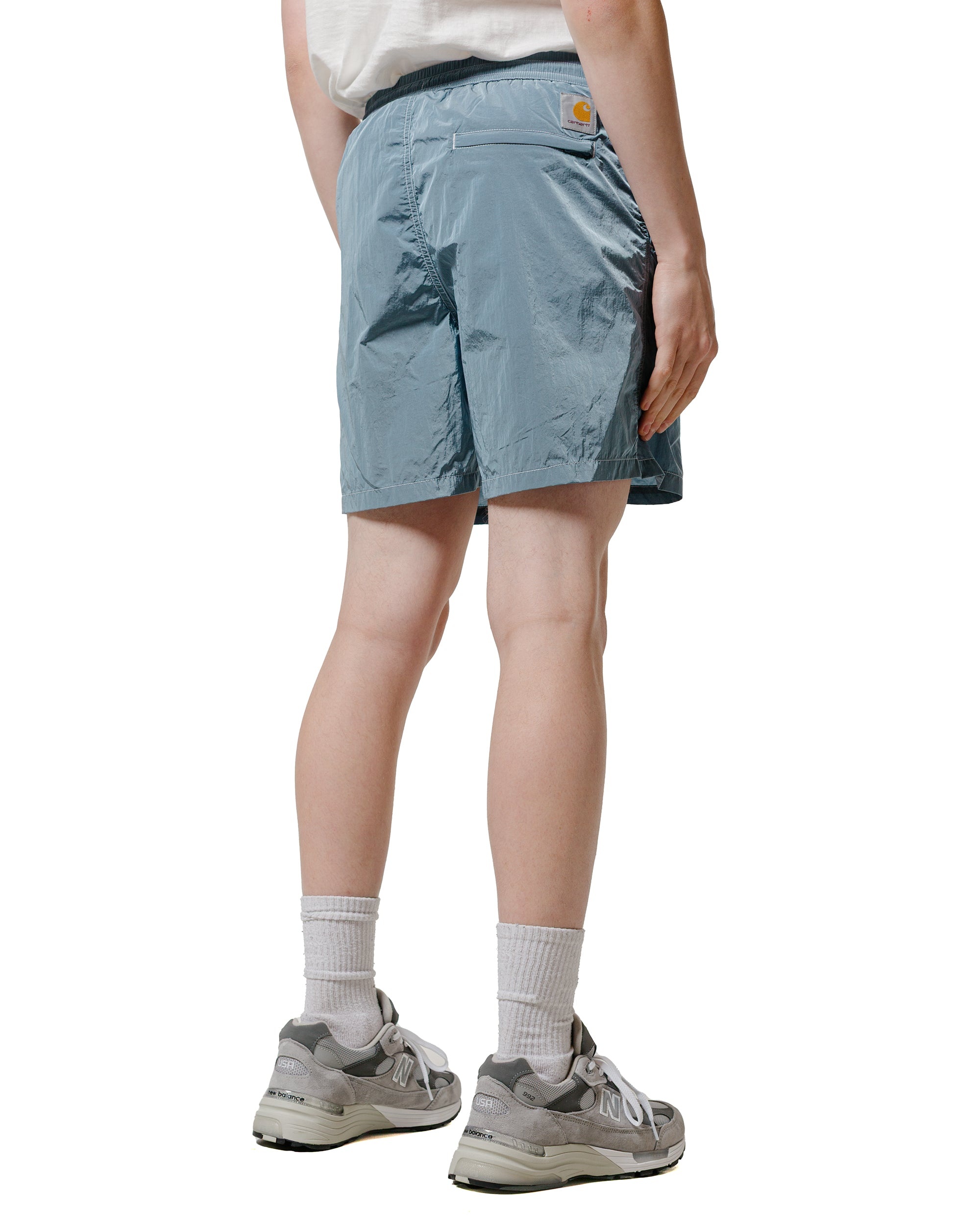 Carhartt W.I.P. Canby Swim Trunk Clay Blue/White - 3