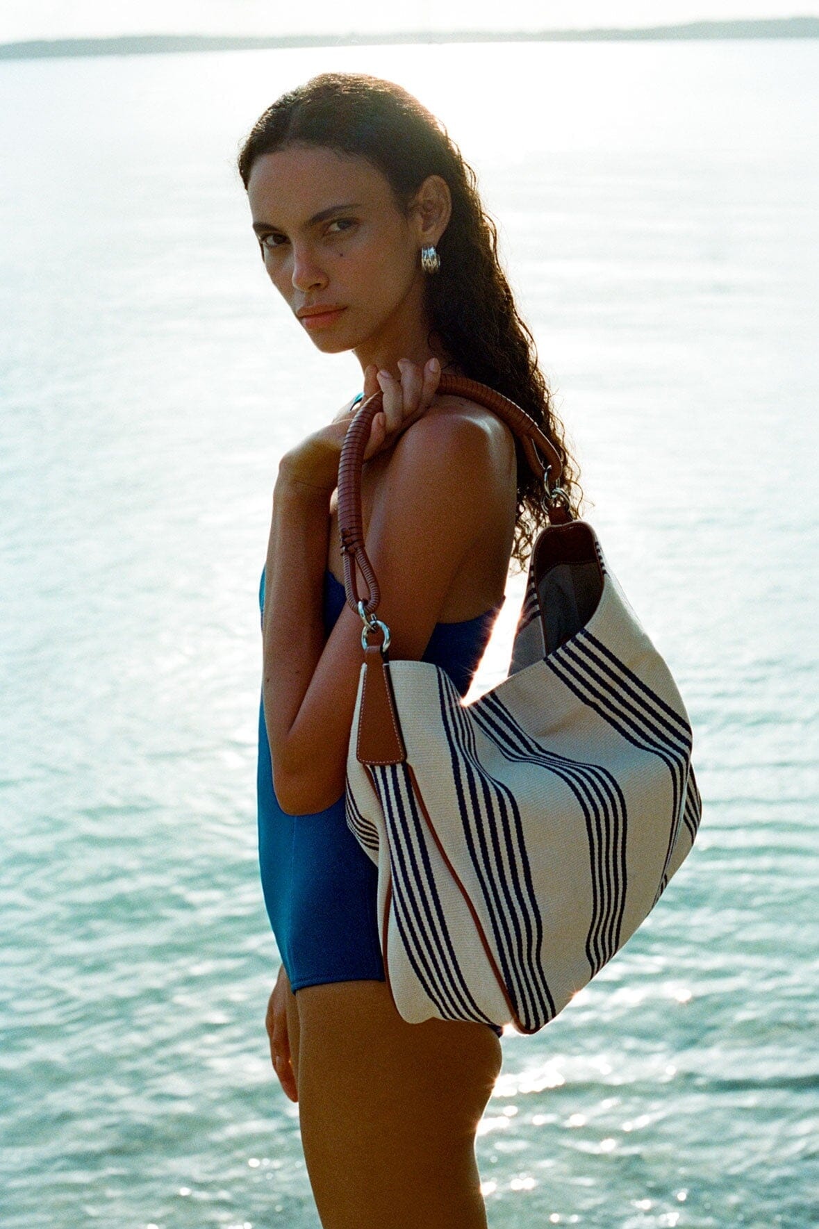 STAUD PERRY HOBO MARINE BAYADERE STRIPE - 2