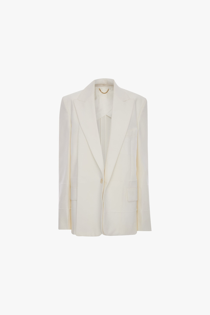 Detached Lapel Jacket In Off-White 1