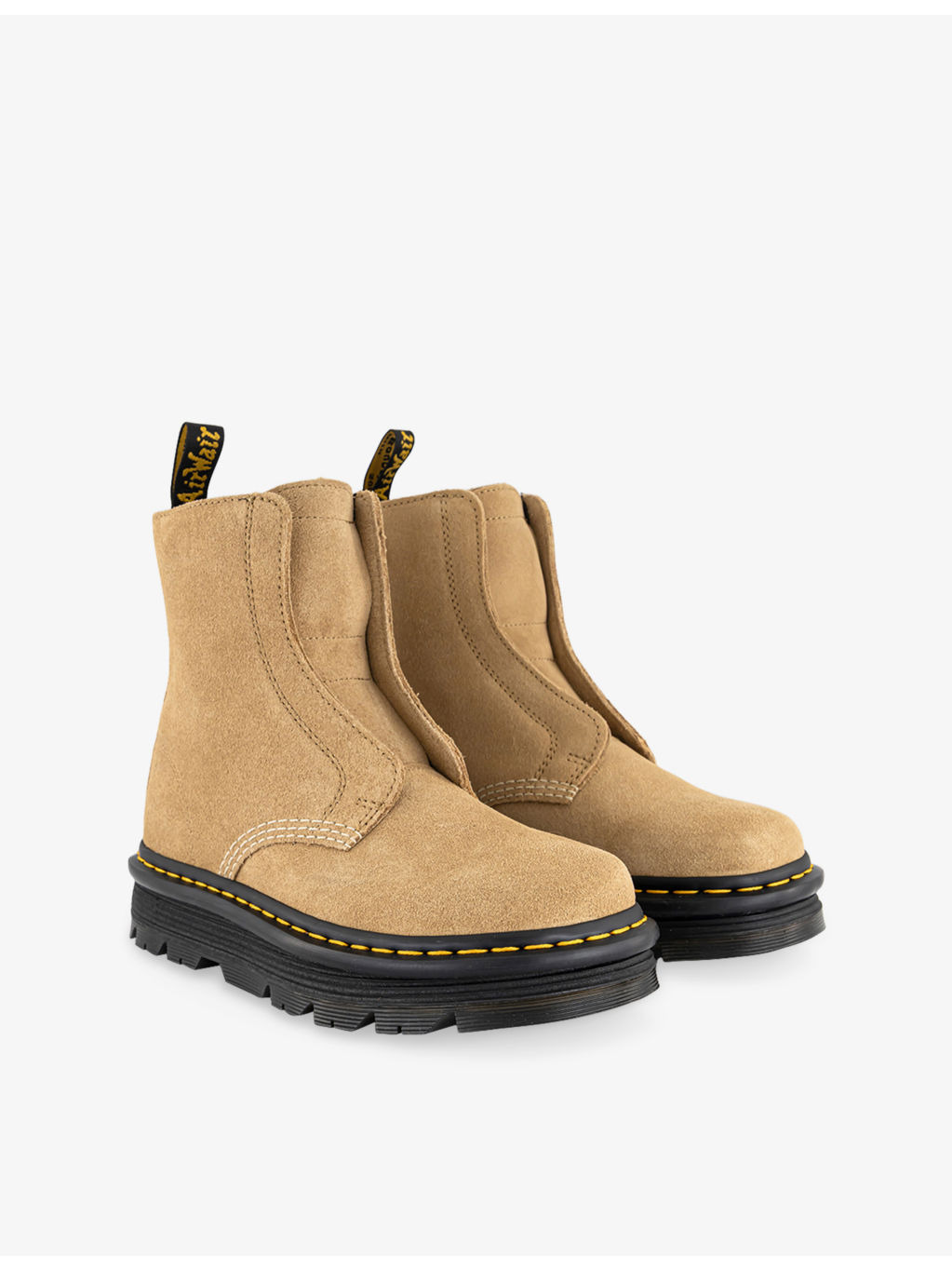 Zebzag Laceless Suede Ankle Boots - 3