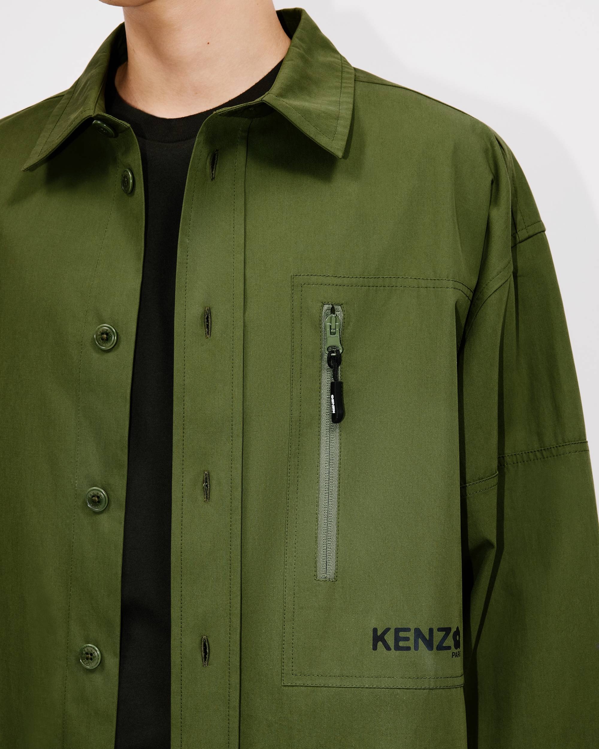 'Boke Flower 2.0' oversied shirt in technical cotton - 6