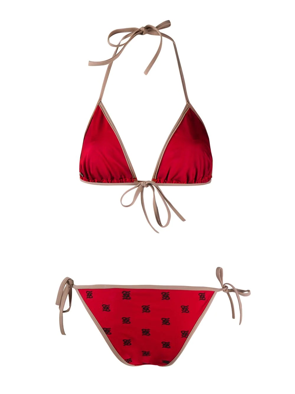 FF logo-printed bikini - 2