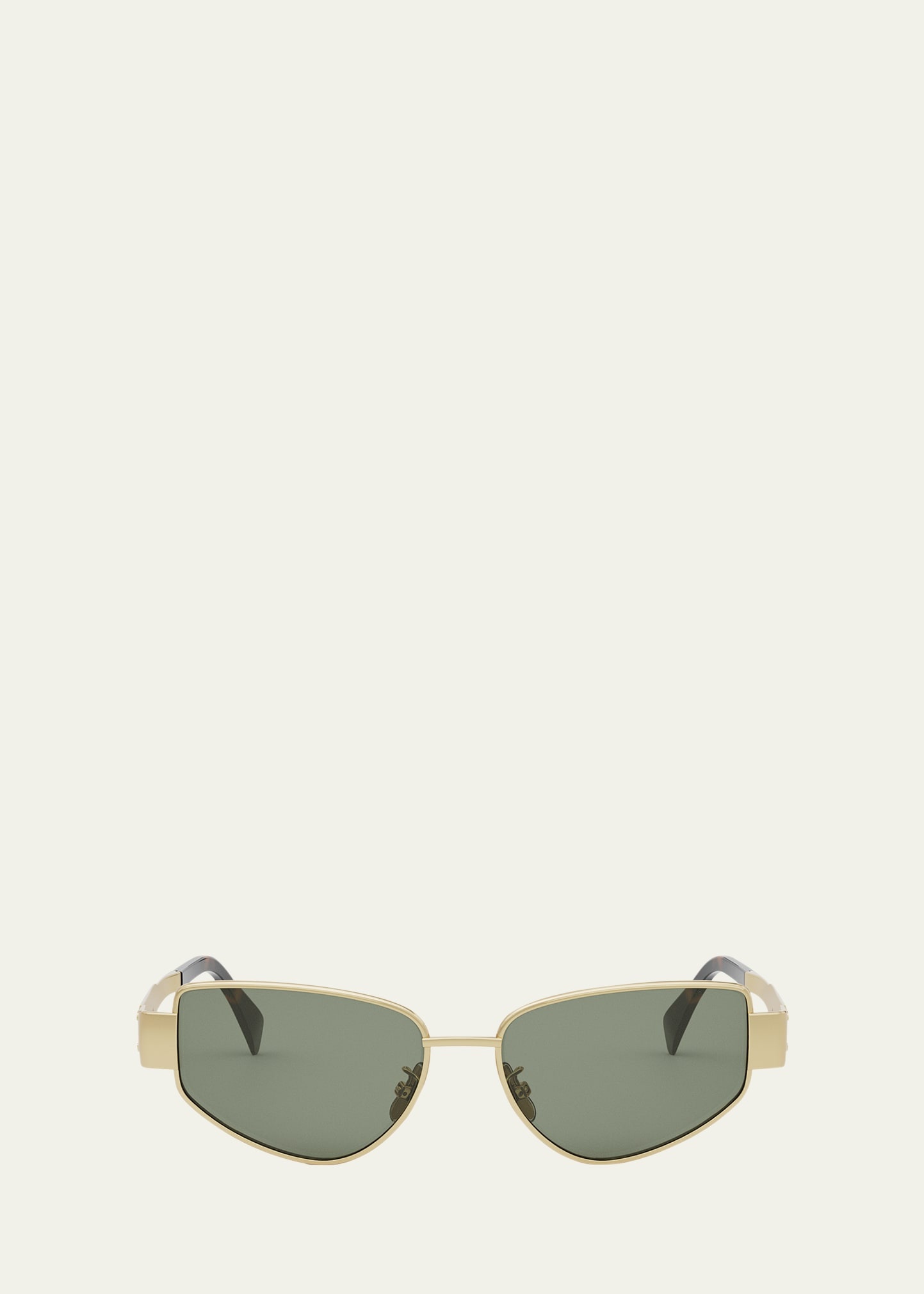 Men's Triomphe Metal Cat-Eye Sunglasses - 1
