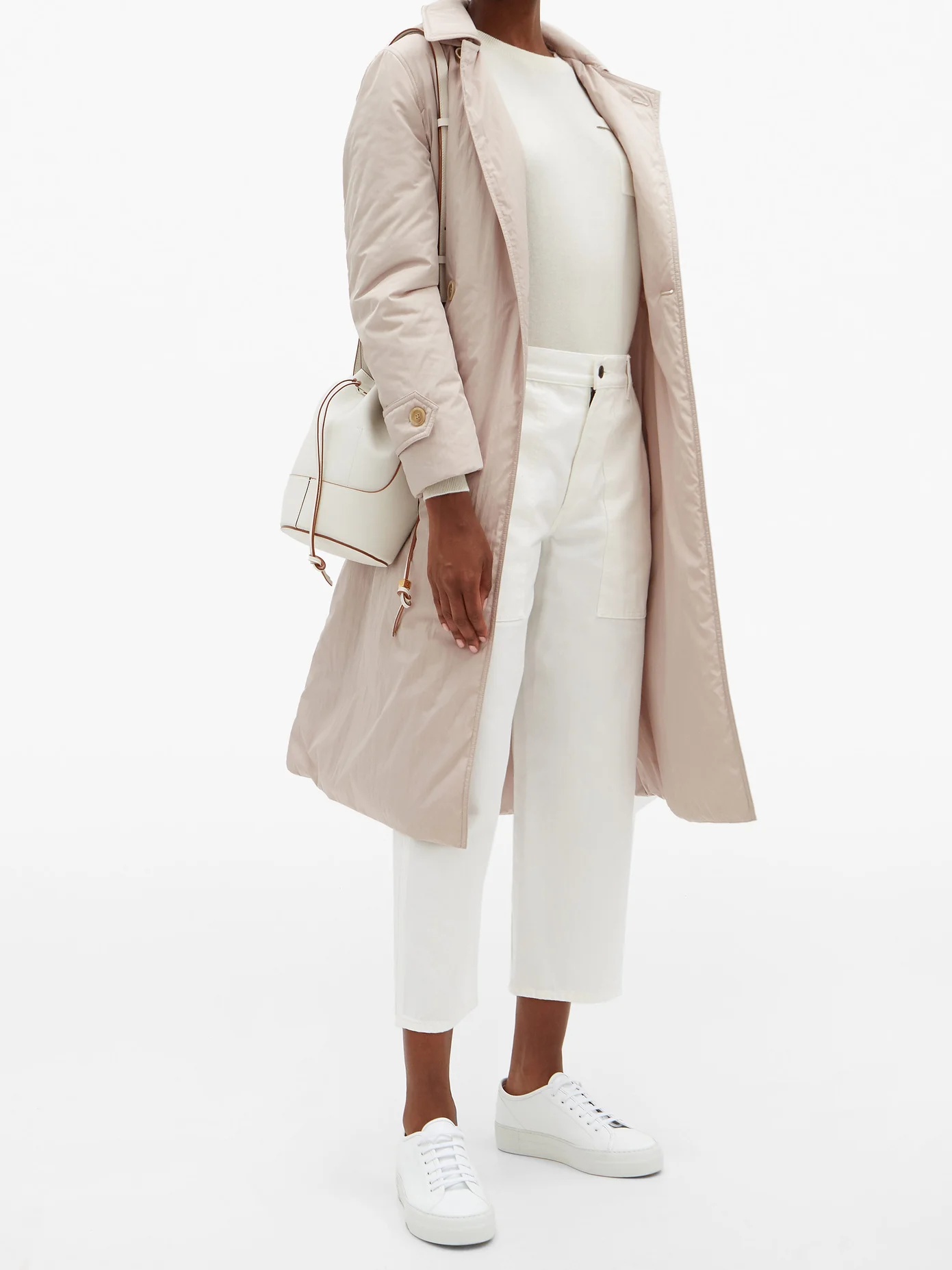 Belted padded trench coat - 2