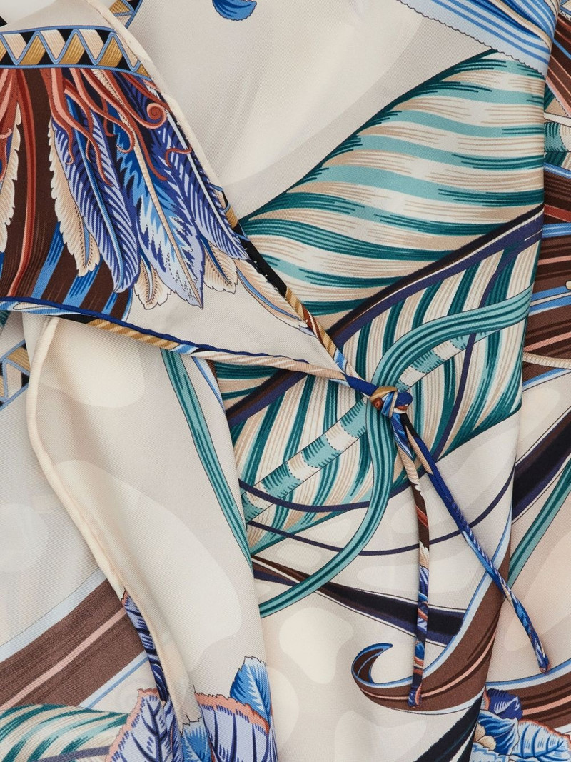floral-print silk scarf 3