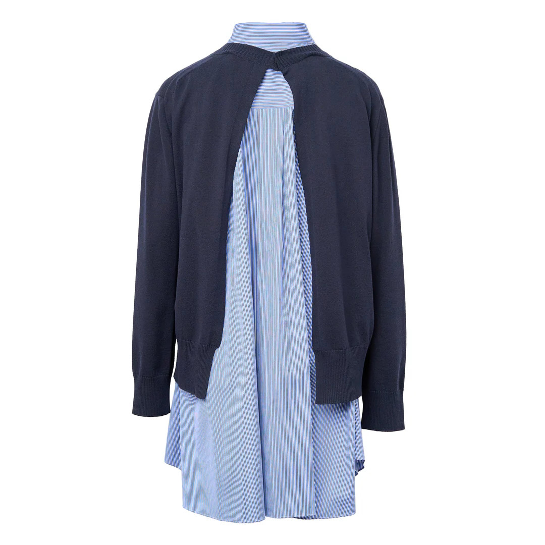 Poplin x Cotton Knit Dress - 2