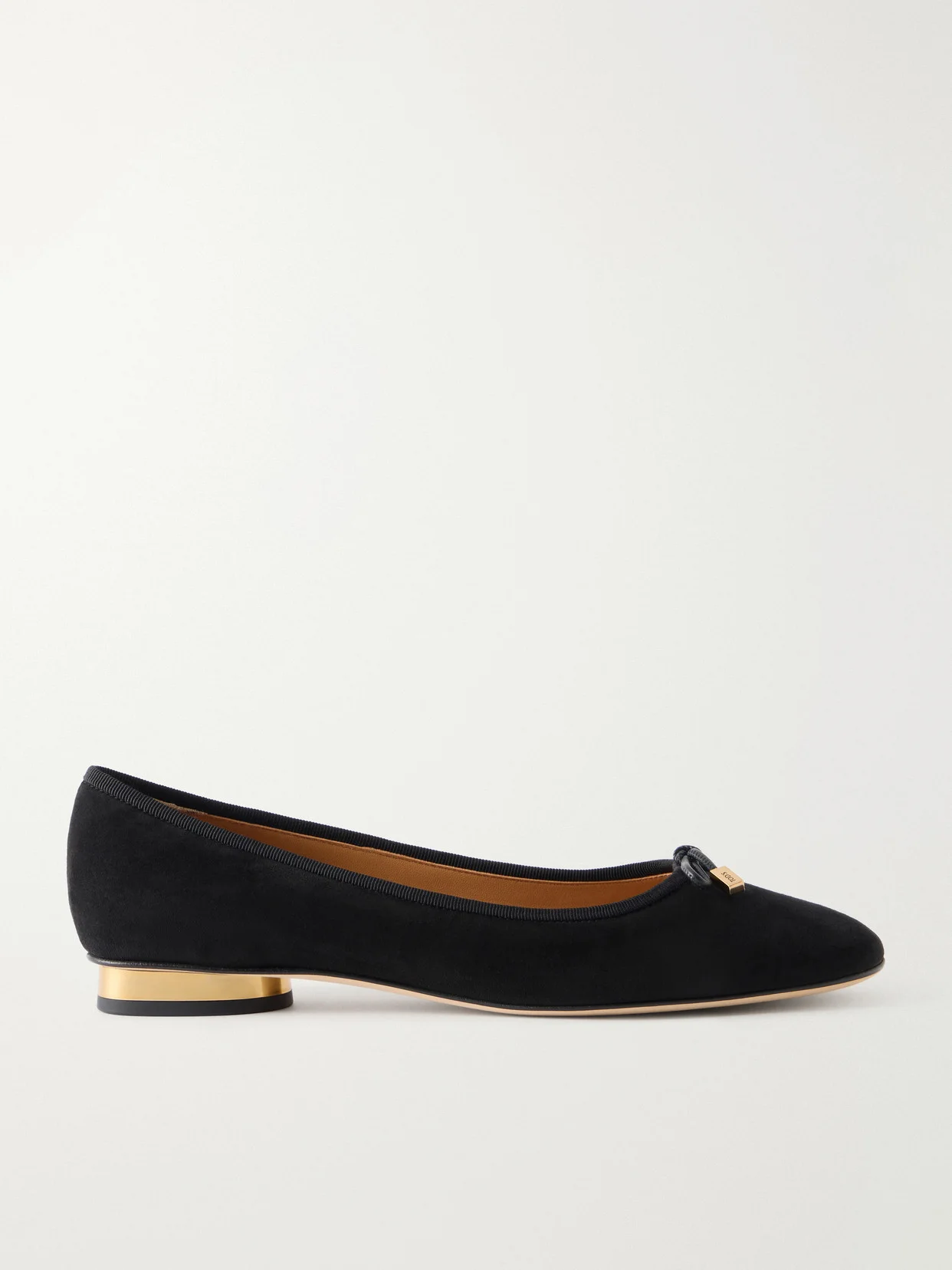 Suede Ballerina Flats - 1