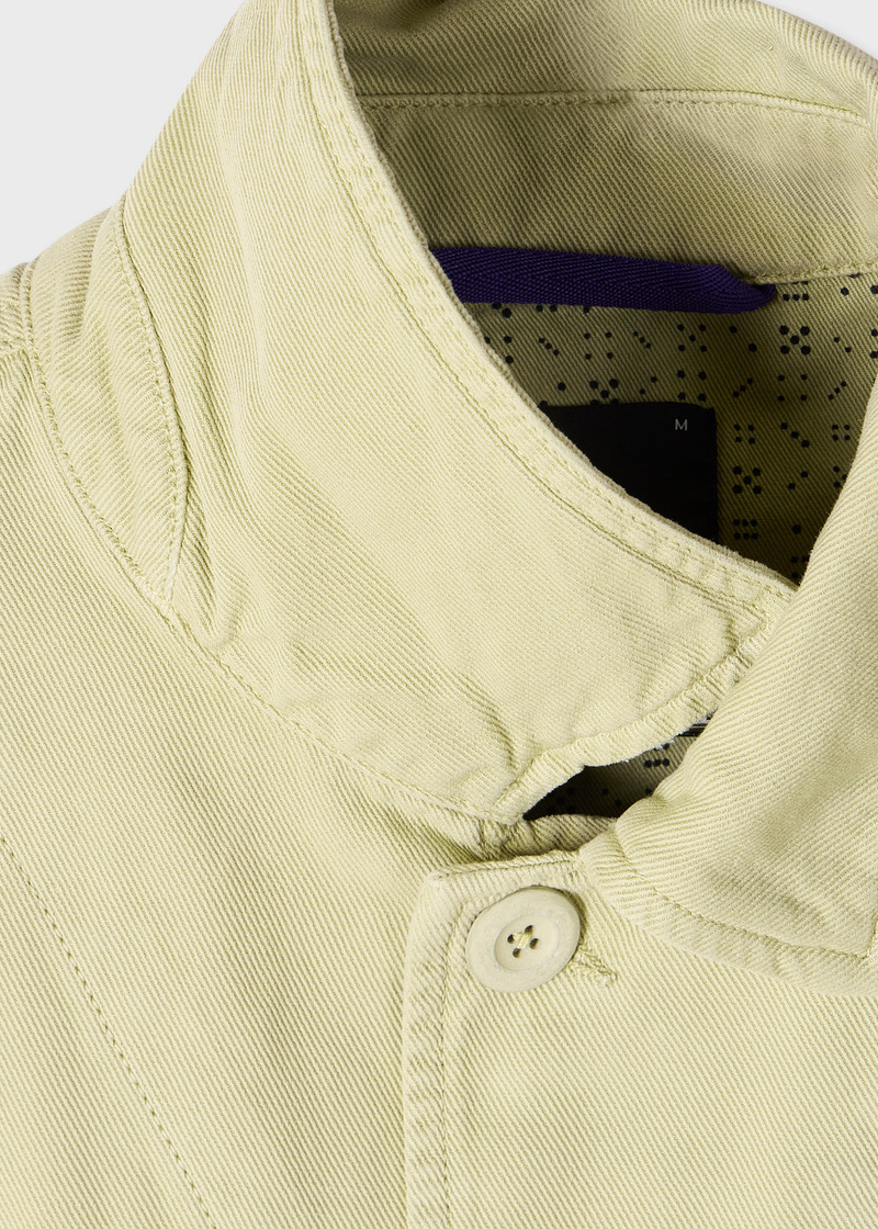 Paul Smith Pale Green Cotton-Linen Work Jacket outlook