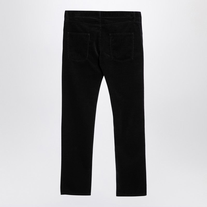 Saint Laurent Black Corduroy Slim Trousers Men - 2
