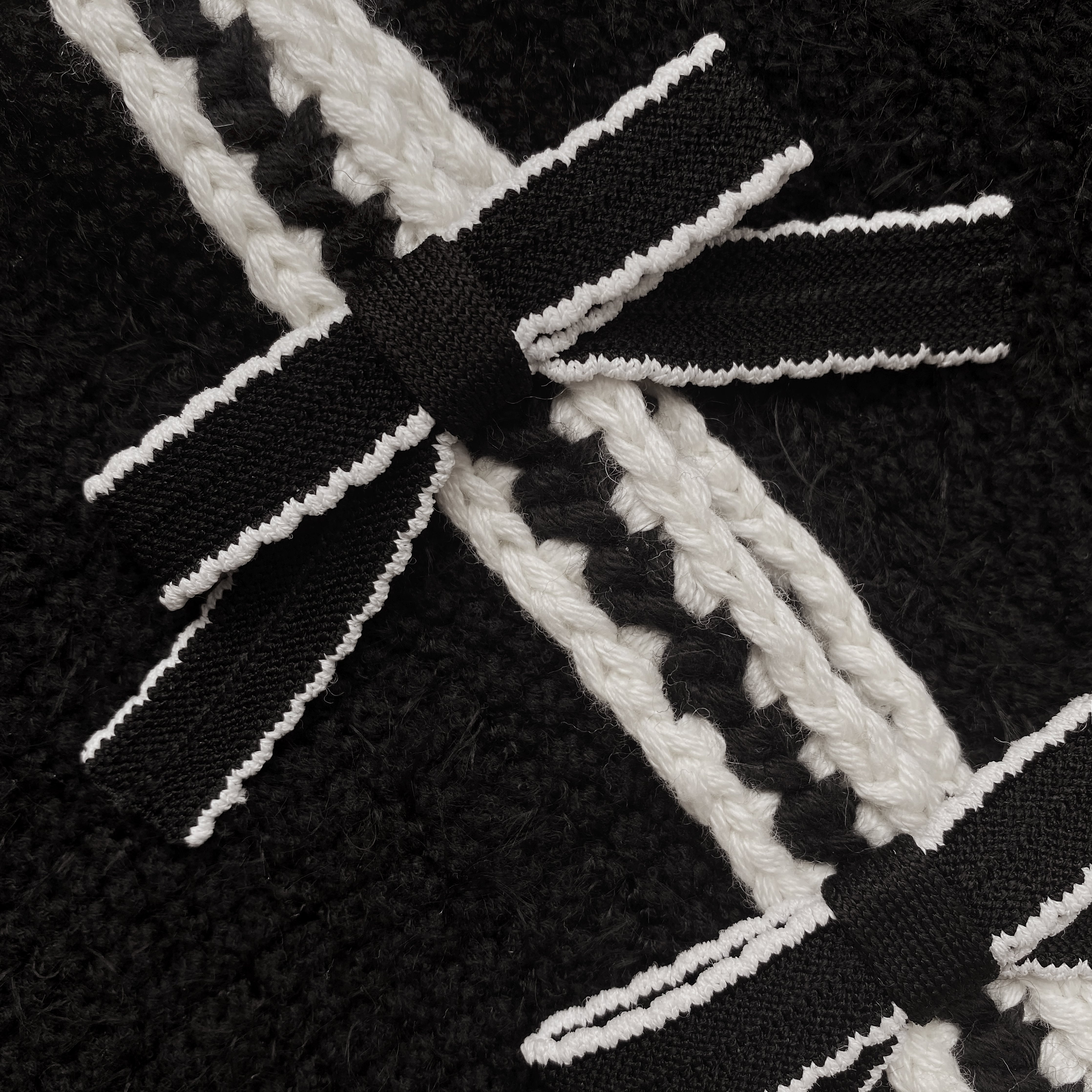 Black Melange Knit Cardigan - 9