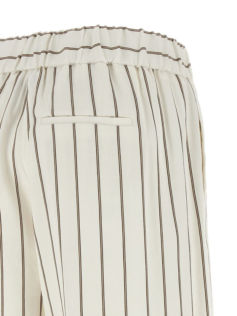 pinstriped wide leg trousers 4