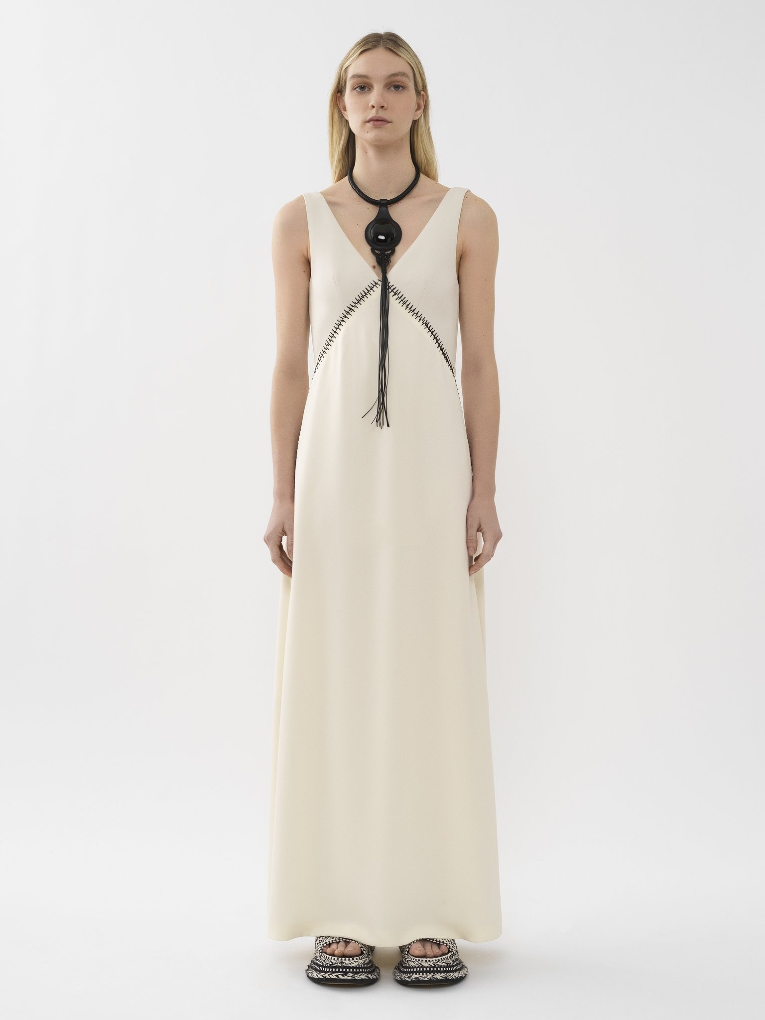 SLEEVELESS LINGERIE DRESS - 7