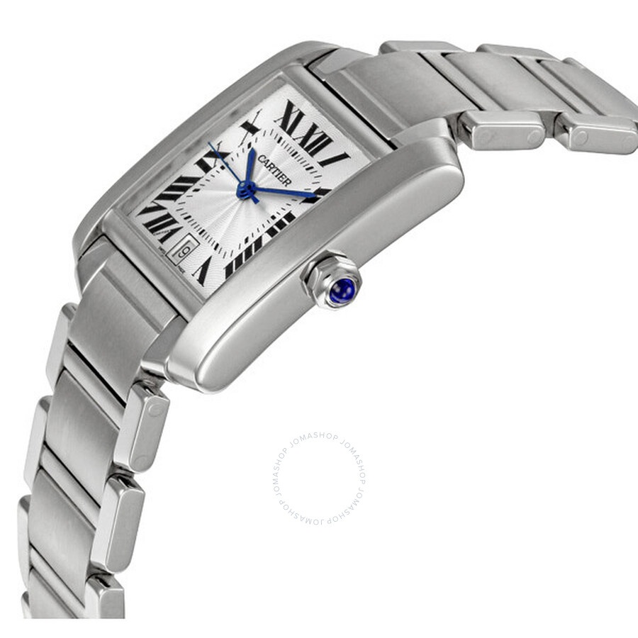 Pre-owned Cartier Tank Francaise Silver Dial Men's Watch W51002Q3 - 2