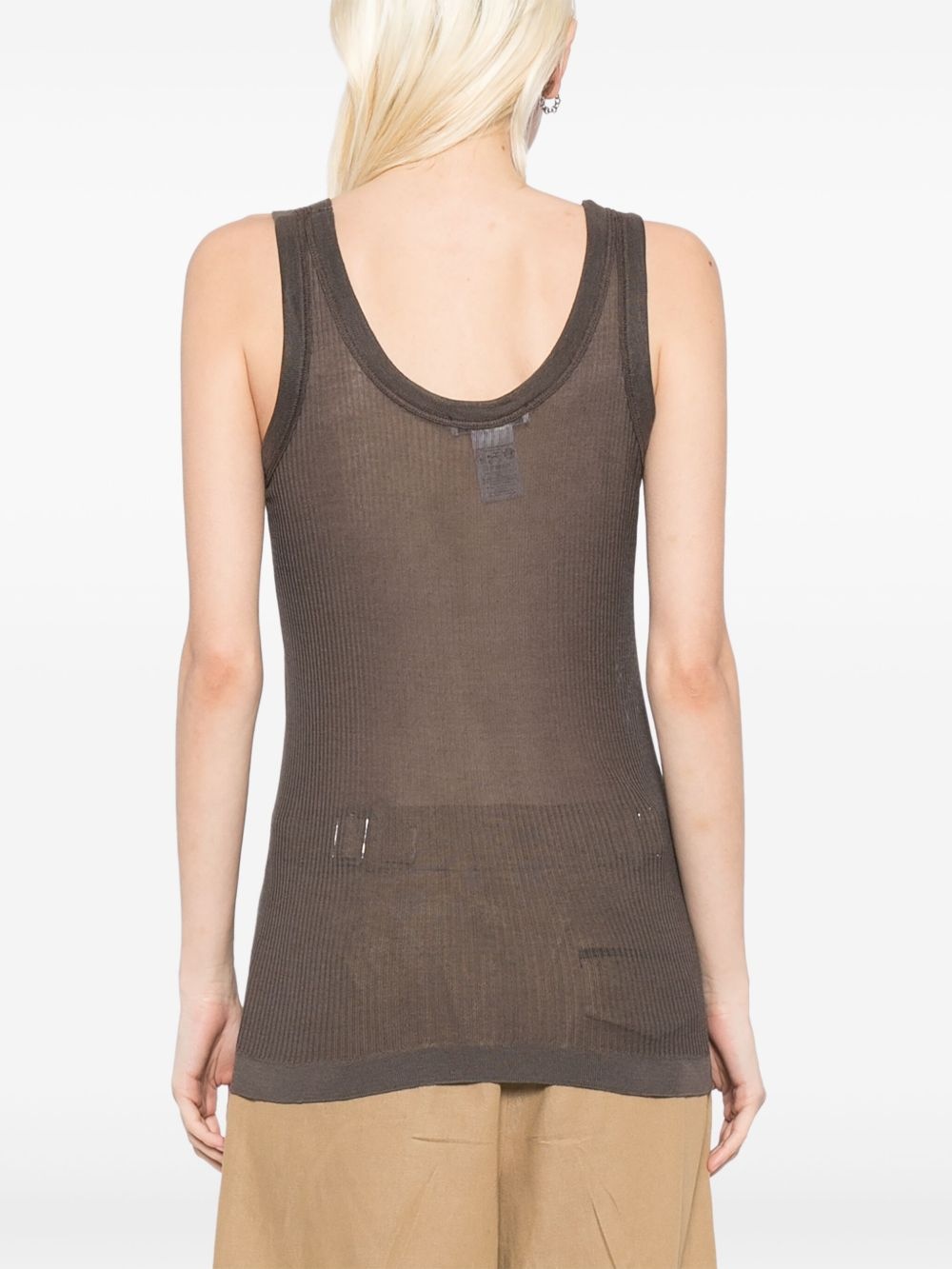 seamless ribbed tank top - 4