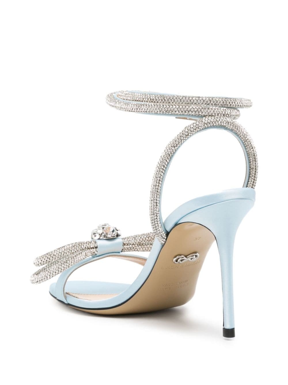 crystal-embellished 100mm sandals - 3
