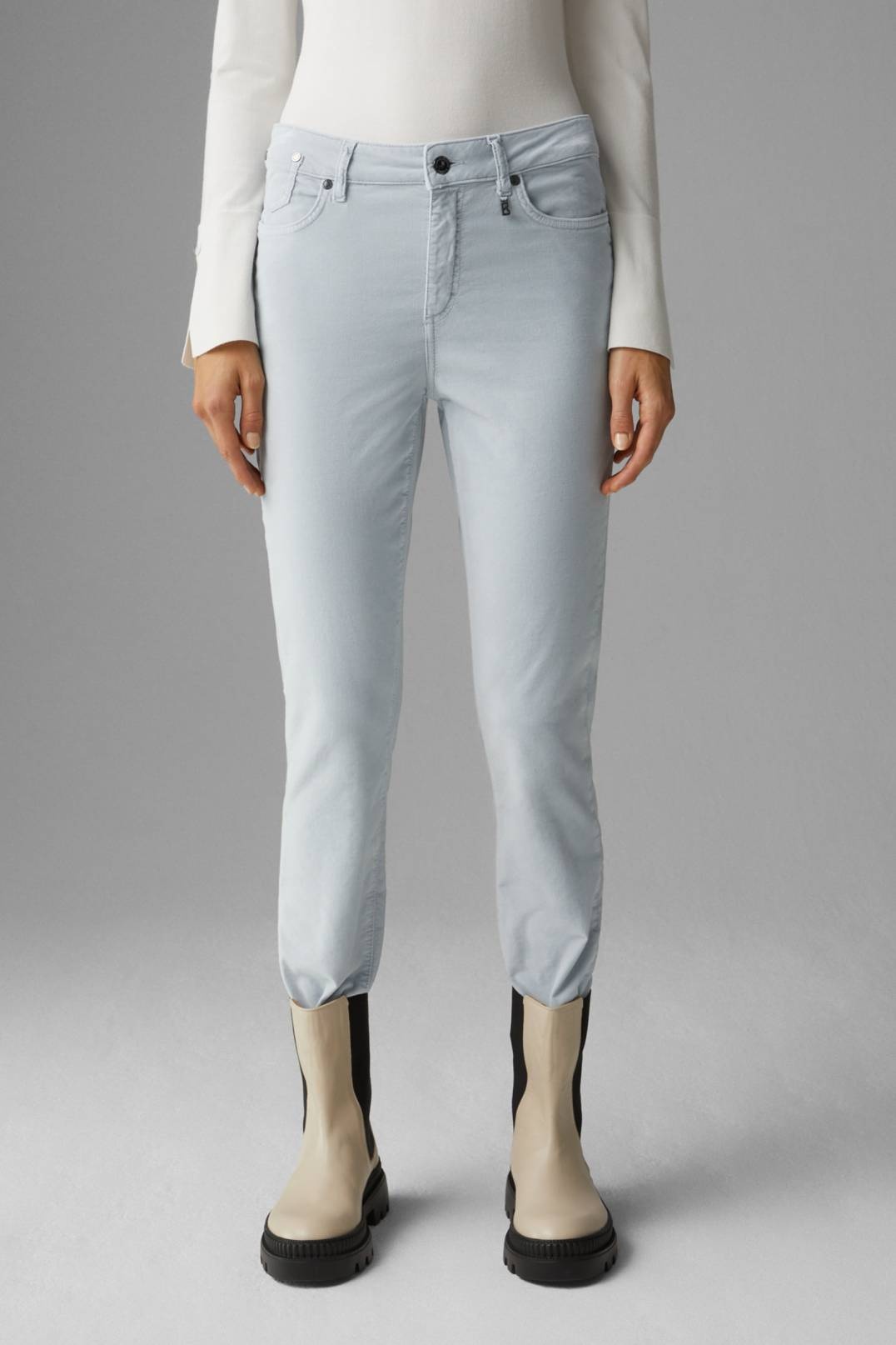 JULIE 7/8 TROUSERS IN LIGHT BLUE - 2