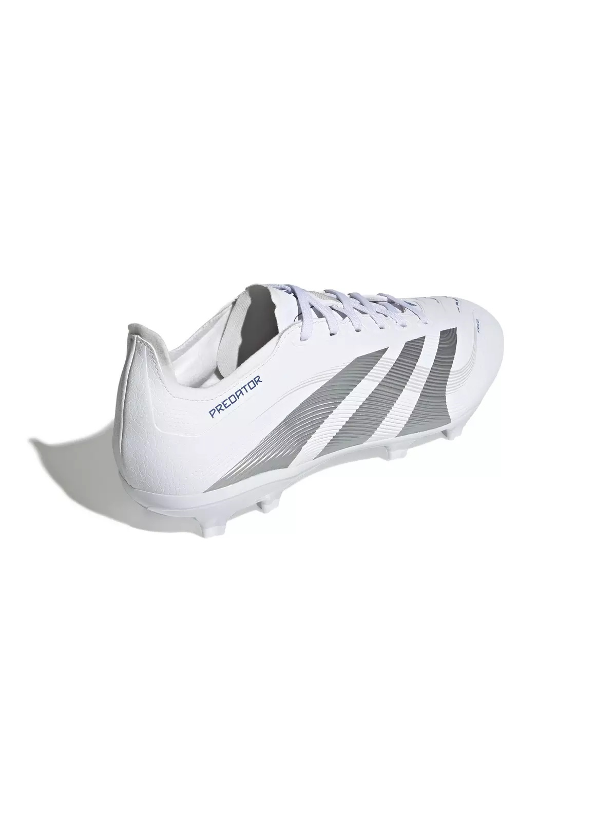 Predator League MG "Ftwr White/Silver Metallic/Bright Royal" Unisex Soccer Cleat - 4