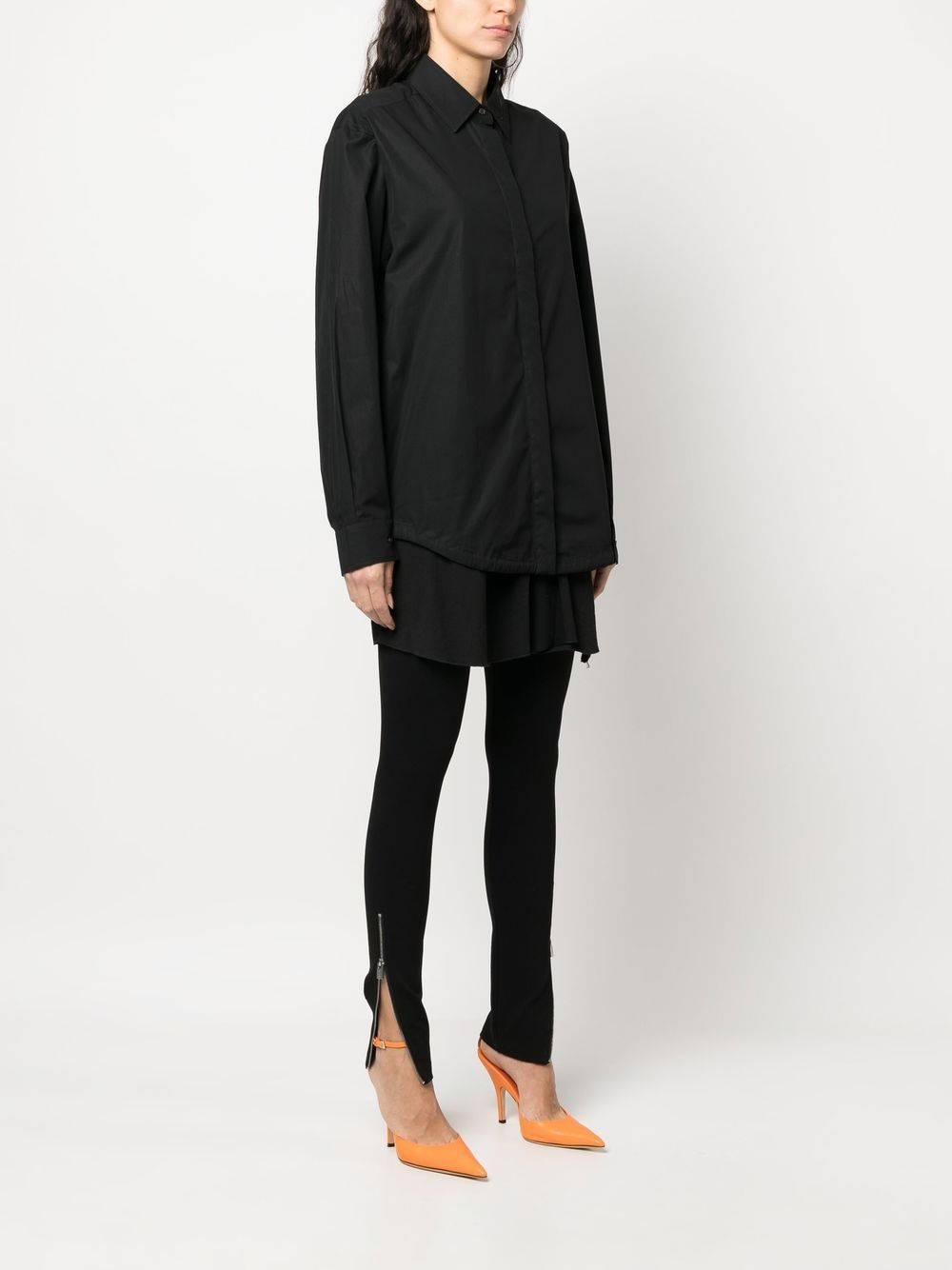 extra-fabric-detail shirt - 3