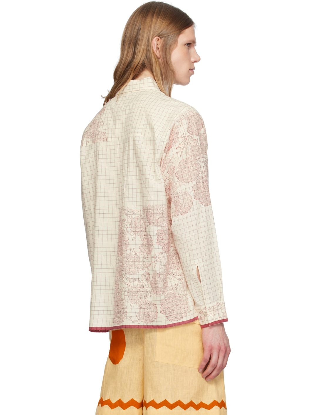 Off-White Printed Rose Shirt - 3