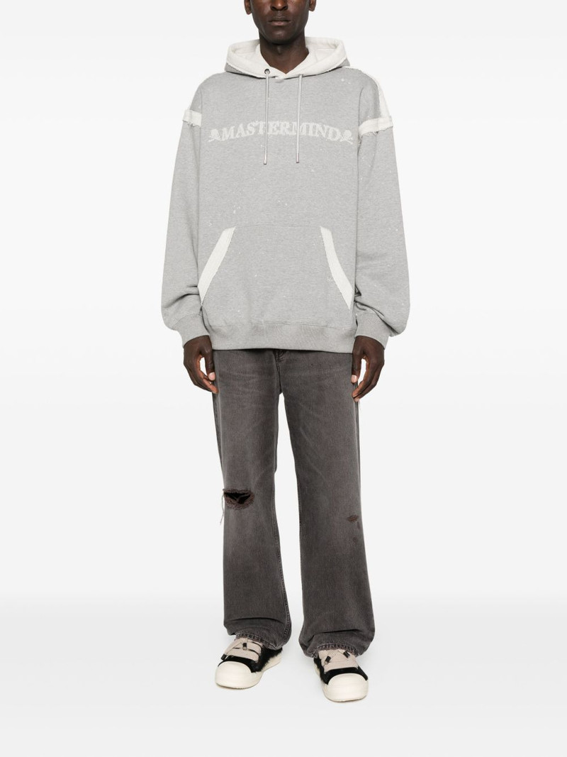 MASTERMIND WORLD cut-off logo hoodie outlook