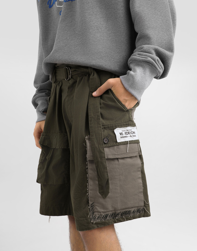 Treated cotton bermuda shorts 4