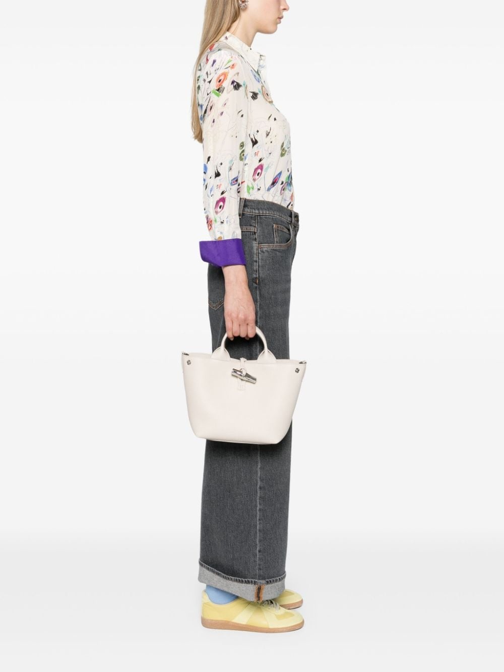 small Le Roseau leather tote bag - 2