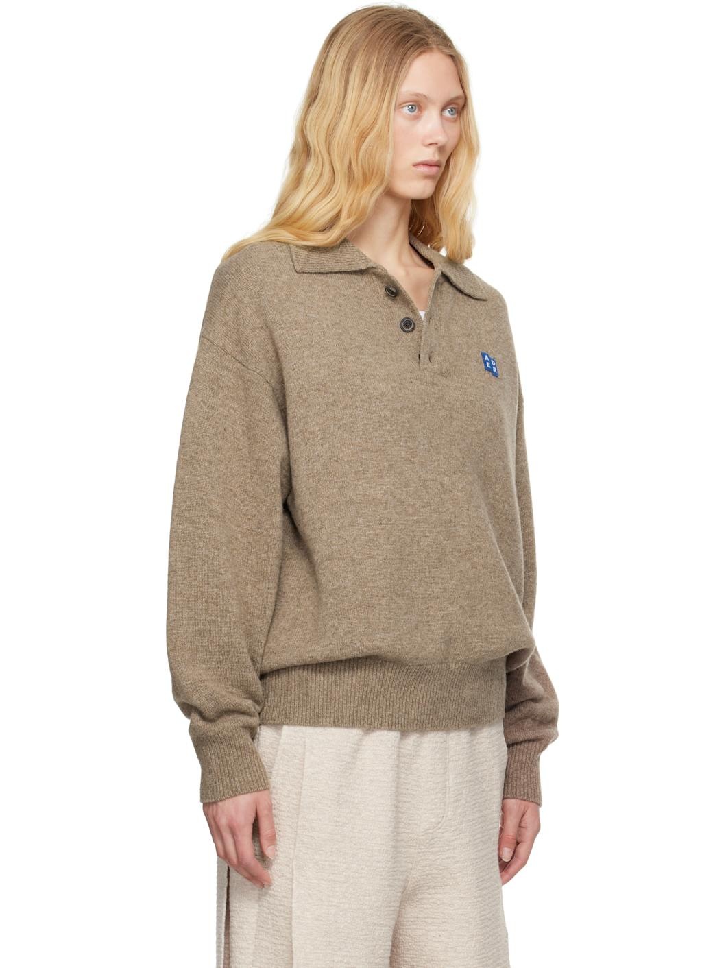 Beige Sig; BL Tag Knit 02 Polo - 2