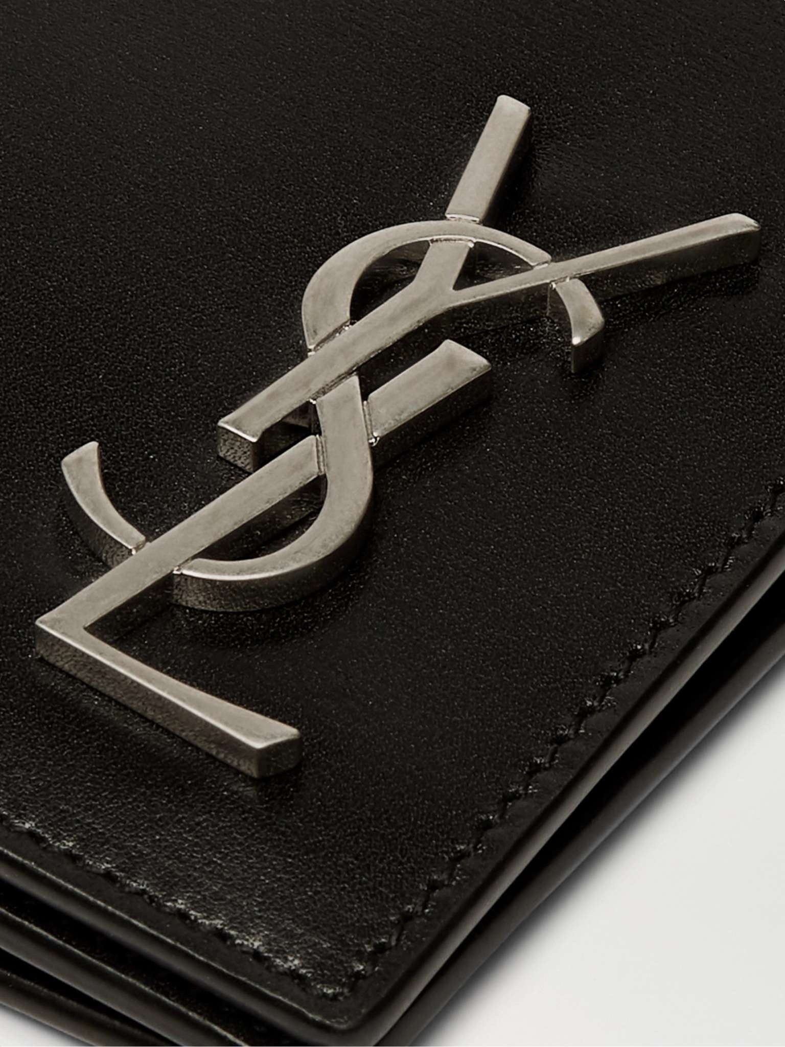 Logo-Appliquéd Leather Billfold Wallet - 4