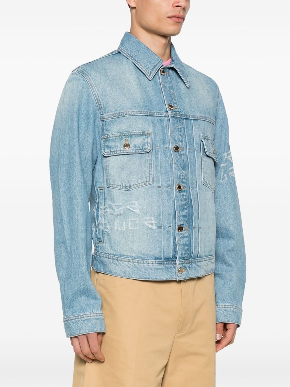 Graffiti denim jacket - 3