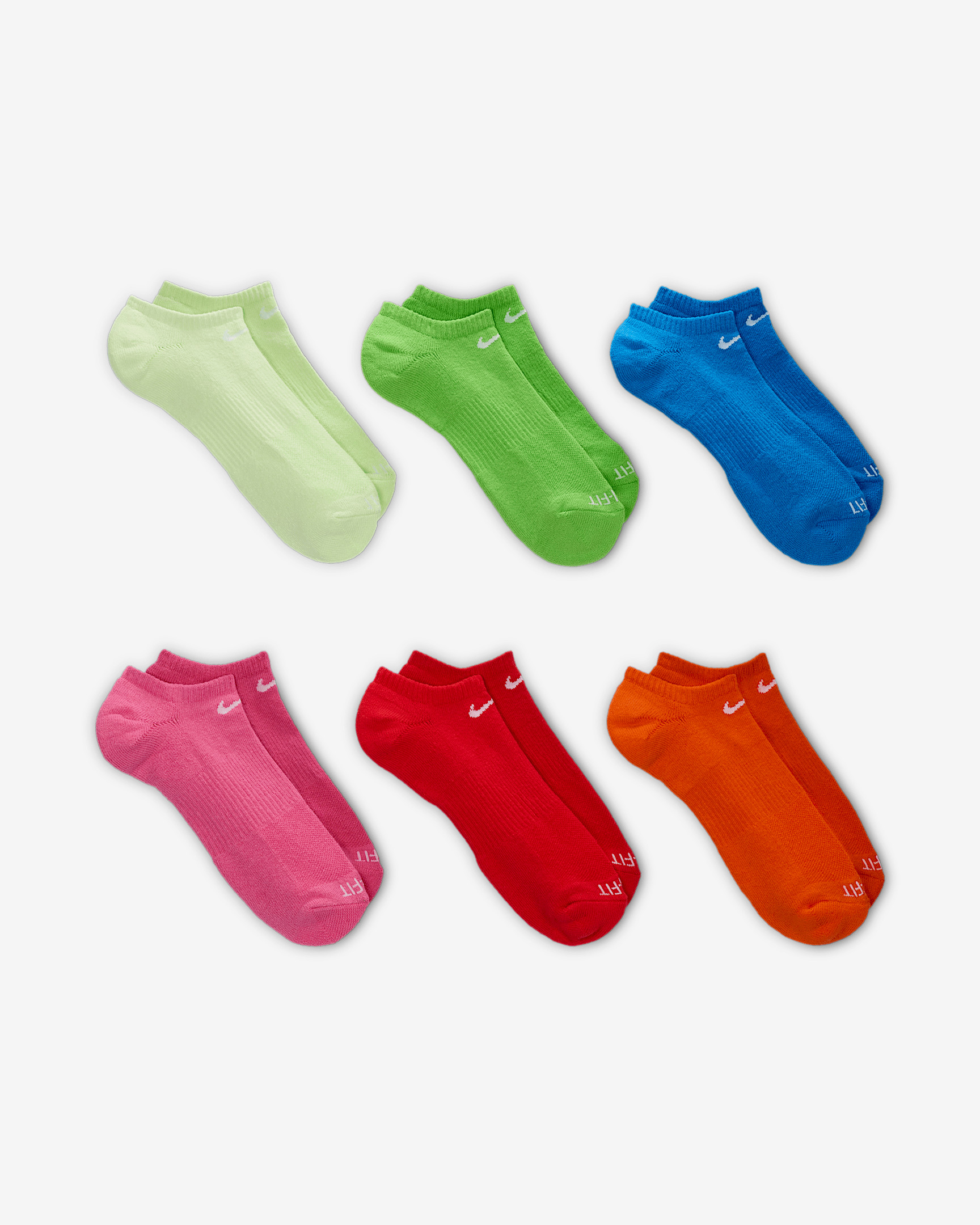 Nike Everyday Plus Cushioned Training No-Show Socks (6 Pairs) - 3