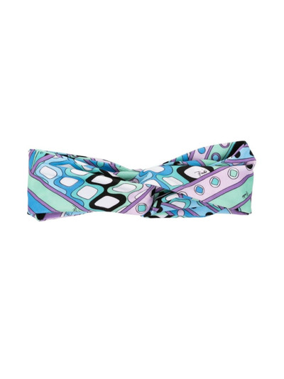 PUCCI Vivara-print twisted headband outlook