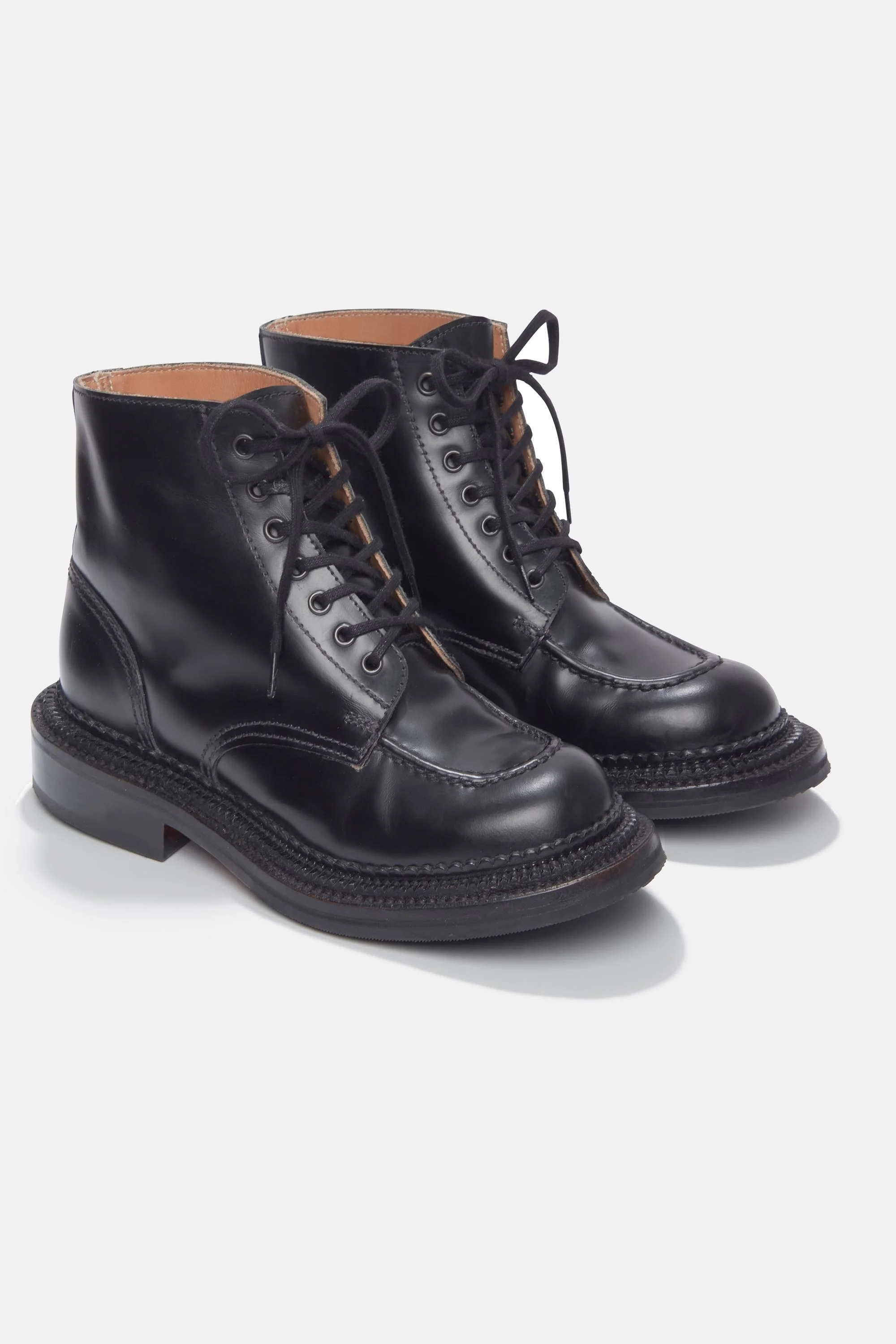 Grenson X Emilia Wickstead Valdine Boots In Black Leather - 1