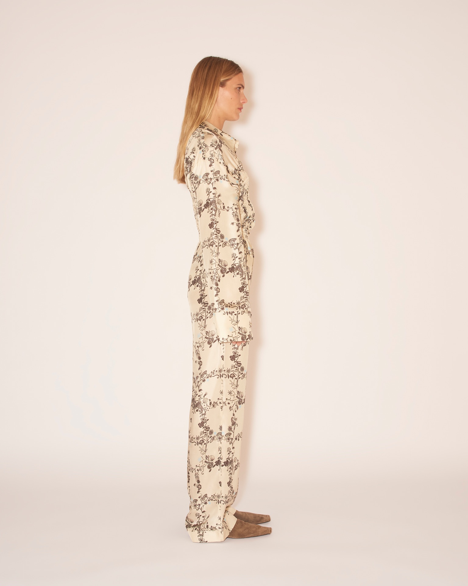 JARINE - Track pants - Floral frame brown - 5