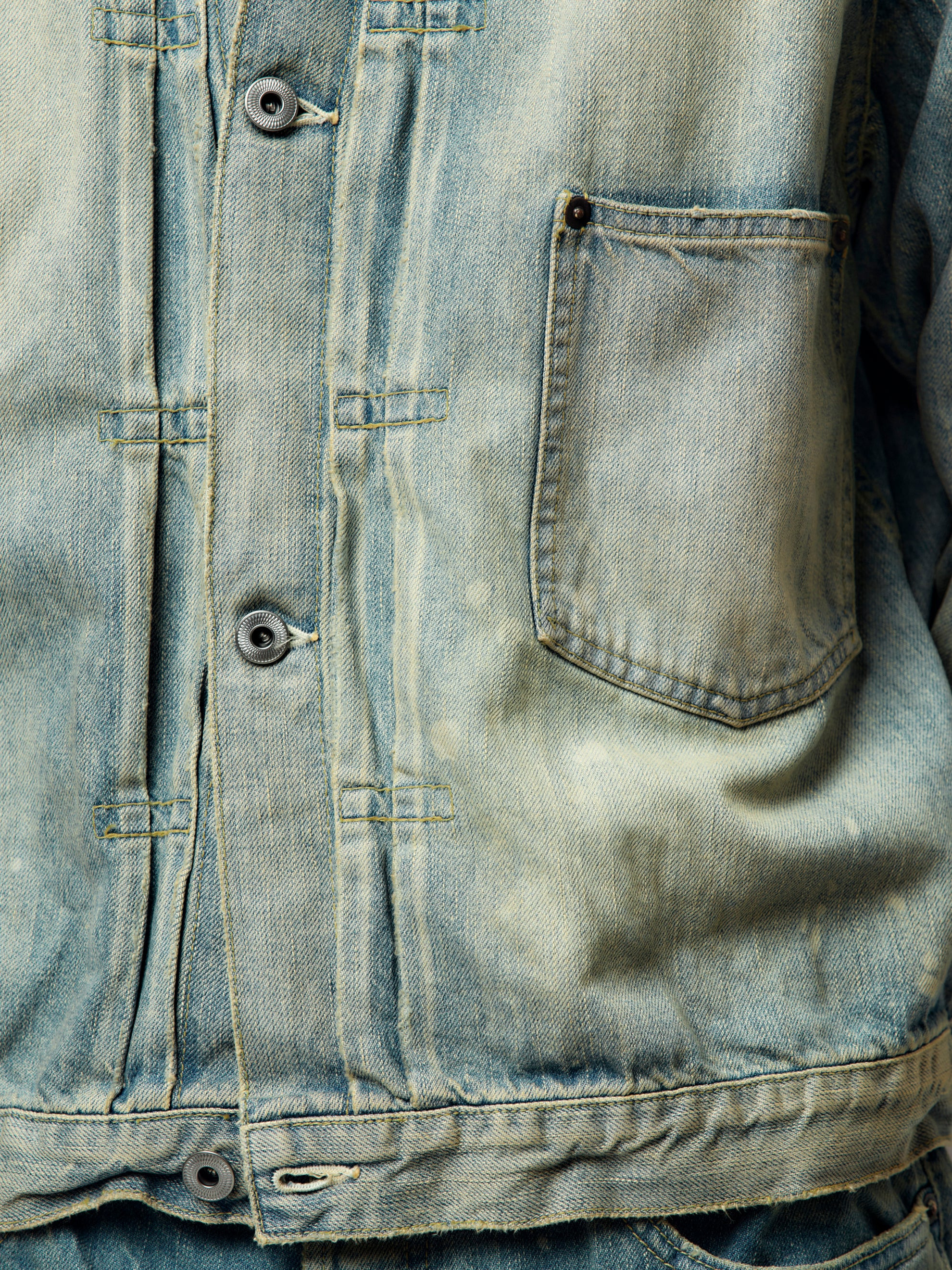 1ST TYPE DENIM JACKET (BLEACH) - 6