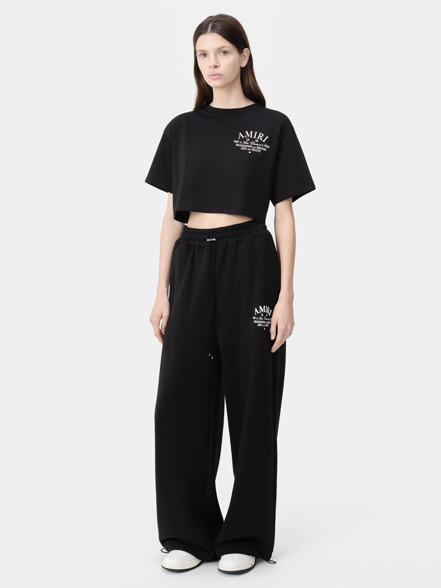 【AMIRI】 ARTS DISTRICT CROPPED TEE AMIRI WOMEN'S ARTS DISTRICT CROPPED TEE | REVERSIBLE