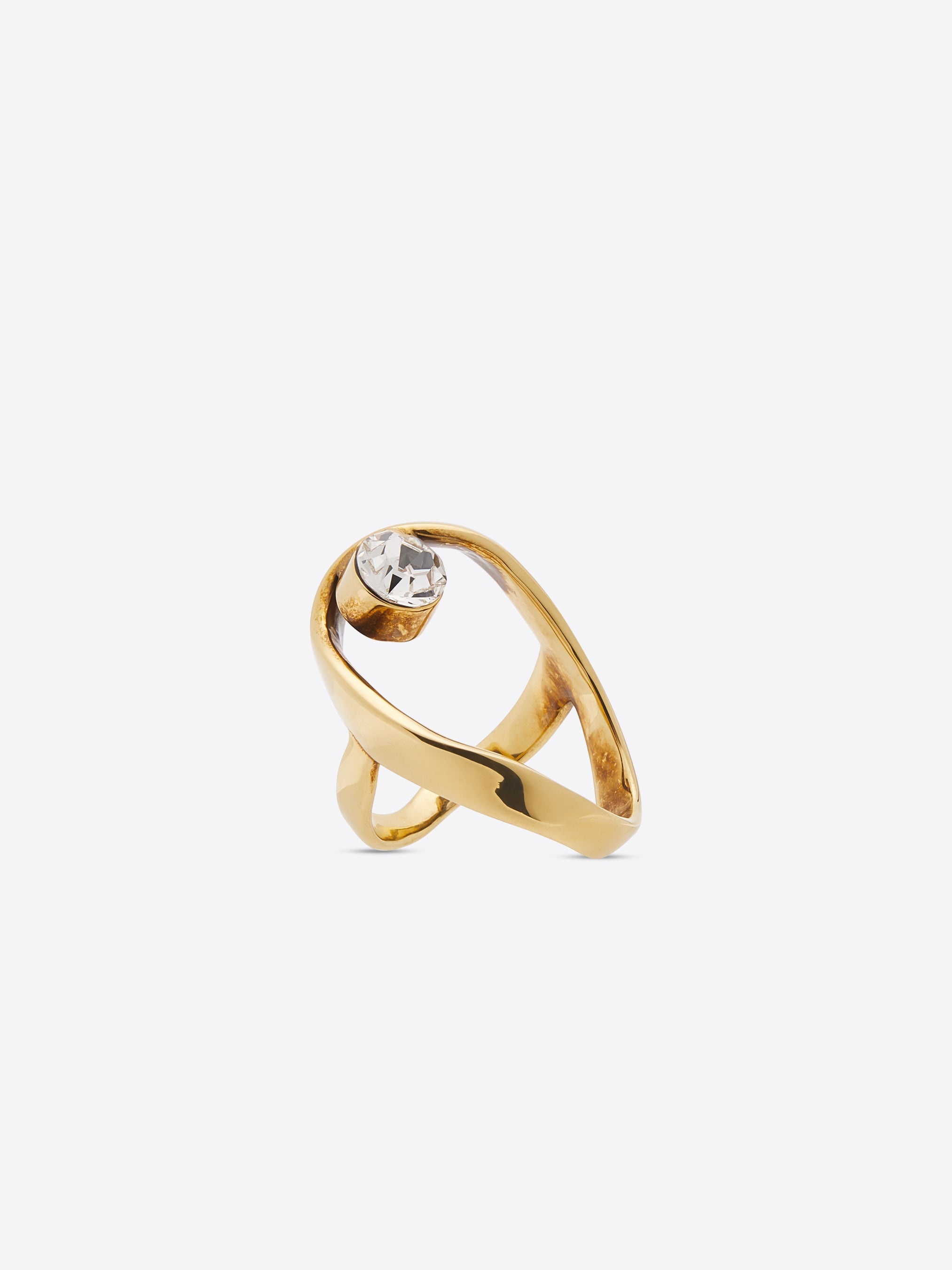 WAVED JEWEL RING - 2